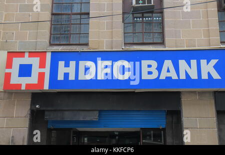 HDFC bank India. HDFC bank is India’s largest private sector lender by assets Stock Photo