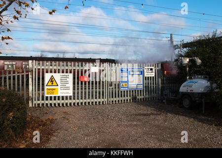 Railway Access Point Gates Stock Photo