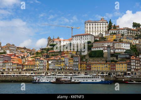 Old town of Ribeira, Porto, Portugal Stock Photo