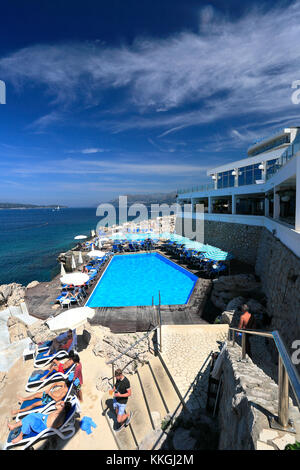 The Ariston Hotel, Lapad town, Dubrovnik, Dalmatian coast, Adriatic Sea, Croatia, Europe. Stock Photo