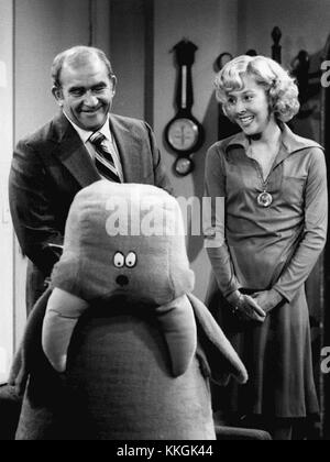 Ed Asner Georgia Engel The Mary Tyler Moore Show 1976 Stock Photo