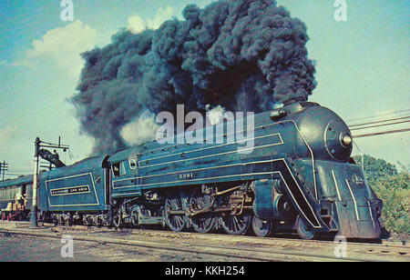 The Cincinnatian Baltimore and Ohio steam locomotive 1956 Stock Photo