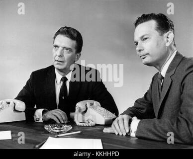 Huntley Brinkley Report Chet Huntley David Brinkley Stock Photo