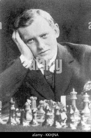 Alexander Alekhine playing simultaneous chess, 1926 Stock Photo - Alamy