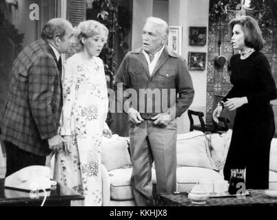 Mary Tyler Moore Show Ted and Georgette's Baby 1976 Stock Photo