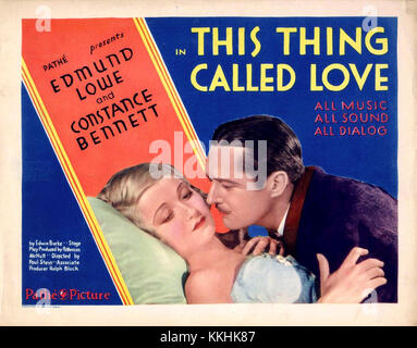 This Thing Called Love 1929 Stock Photo