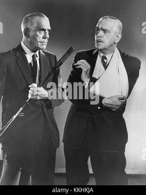 Boris Karloff in the role of the monster in 'Frankenstein', directed by ...