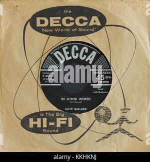 Kaye Ballard In Other Words Decca Records Inc. Catalog Number 9 29114 Photographed 15 April 2014 Stock Photo