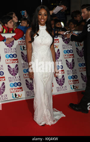 The Pride of Britain Awards 2017 - Arrivals  Featuring: Alexandra Burke Where: London, United Kingdom When: 30 Oct 2017 Credit: Lia Toby/WENN.com Stock Photo