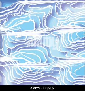 blue and violet 3D water surface pattern with embossed lines, vector illustration Stock Vector