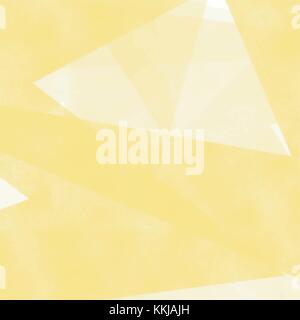 yellow watercolor pattern with triangle shapes and overlapping areas, vector illustration Stock Vector