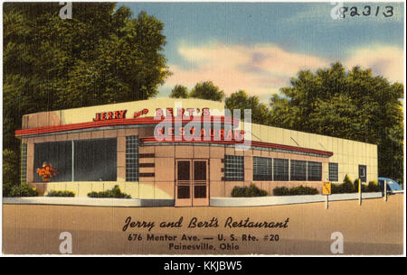 Jerry and Bert's Restaurant, 676 Mentor Ave. -- U.S. Rte. 20, Painesville, Ohio (82313) Stock Photo