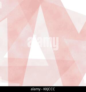 soft red watercolor triangle pattern with overlapping areas, vector illustration Stock Vector