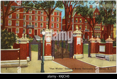 Van Wickle gates at Brown University, Providence, R.I (61958) Stock Photo