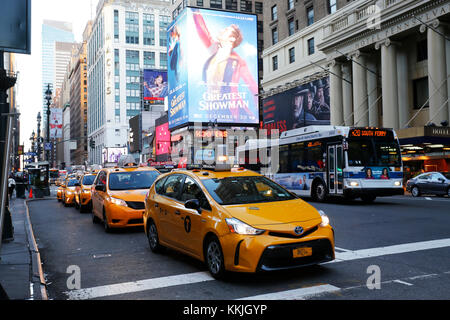 Manhattan, in Neew York State, USA shows city street scenes Stock Photo