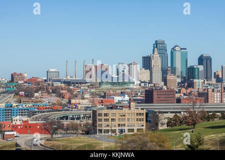 Kansas City skyline during daytime. Stock Photo