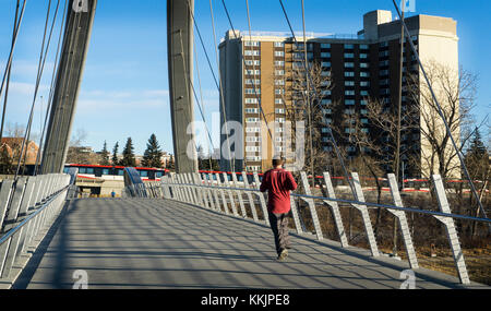 George C. King Bridge Calgary AB Stock Photo