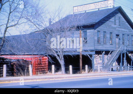 1970 - Lehigh Valley Railroad Freight Station - Allentown Stock Photo