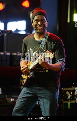 FORT LAUDERDALE FL - FEBRUARY 06: Vernon Reid of Living Colour performs at The Culture Room on February 6, 2015 in Fort Lauderdale, Florida   People:  Vernon Reid Stock Photo