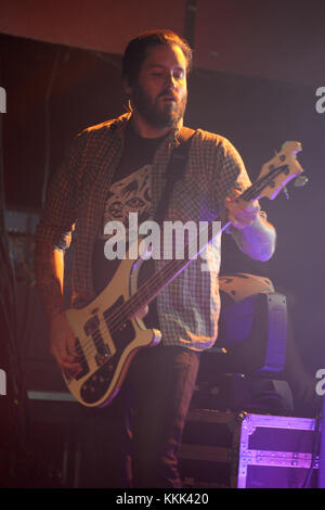 Bassist Billy Hamilton and vocalist Shane Told of Silverstein attend  News Photo - Getty Images