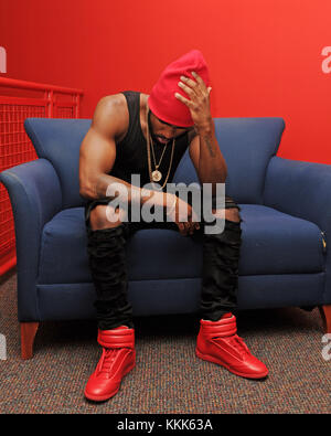 FORT LAUDERDALE, FL - NOVEMBER 13: Singer Jason Derulo poses for a portrait at Radio Station Y-100 on November 13, 2015 in Fort Lauderdale, Florida  People:  Jason Derulo Stock Photo