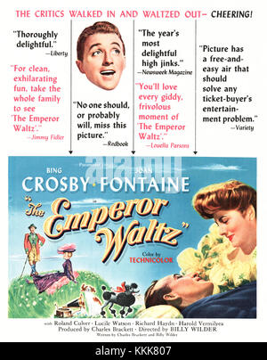 1948 U.S. Magazine  The Emperor Waltz film Advert Stock Photo