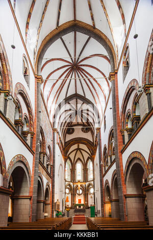 Germany, Rhineland-Palatinate, Bopppard, Church of St Severus, Interior View Stock Photo