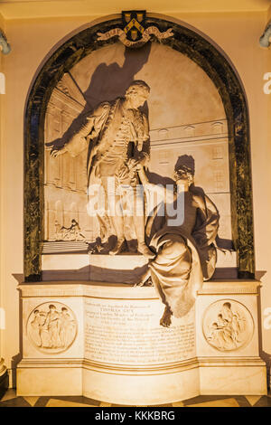 England, London, Southwark, Guys Hospital Chapel, The Tomb of Thomas Guy Stock Photo