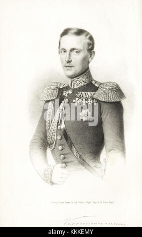 Konstantin Nikolayevich Grand Duke of Russia (litography 1852)
