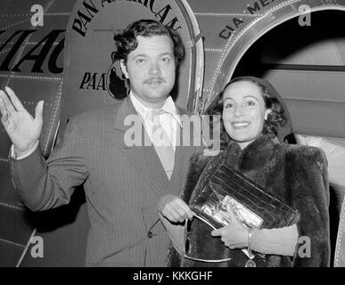Orson Welles & Dolores del Rio, 1941 Stock Photo
