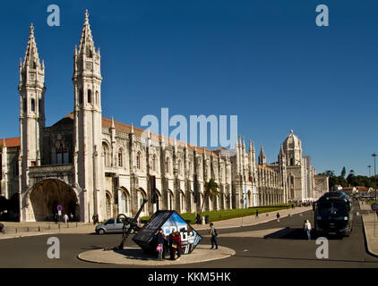 Jeronimos Monastery, Mosteiro dos Jeronimos, Belem District, Lisbon. Stock Photo