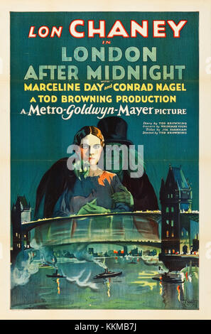 London After Midnight Poster 1927 MGM Stock Photo