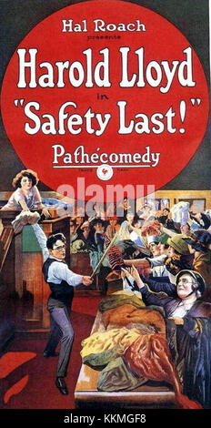 *Safety Last*, the silent film starring Harold Lloyd, is reviewed in