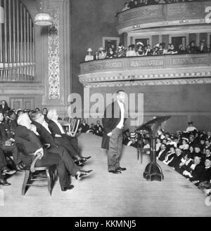 Booker T. Washington Lecture, 1906 Stock Photo