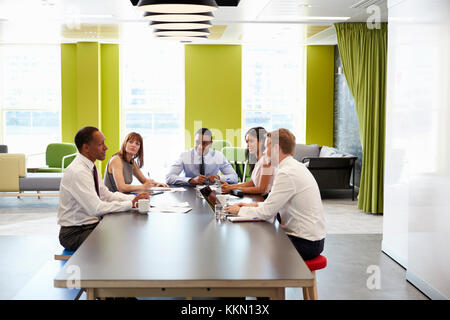 Business colleagues having an informal meeting at work Stock Photo