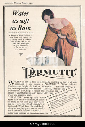 1940 PERMUTIT WATER CONDITIONING ZEOLITE & SPAULDING PRECIPITATOR SALES ART  AD