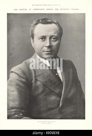 1901 ILN Sir Francis Laking, surgeon to Queen Victoria Stock Photo