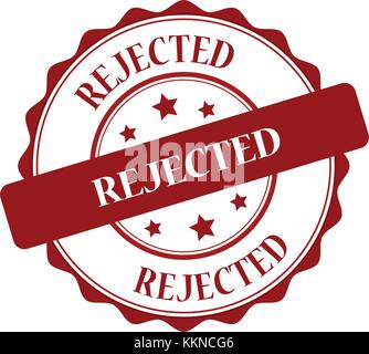 Rejected stamp illustration Stock Vector