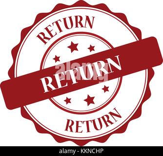 Return stamp illustration Stock Vector