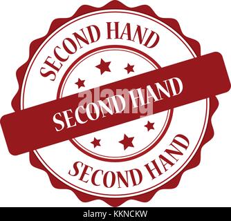 Second hand stamp illustration Stock Vector