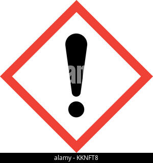 Hazard sign with exclamation mark symbol Stock Photo - Alamy