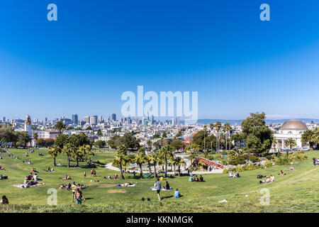 Mission Dolores Park, San Francisco, California, USA Stock Photo