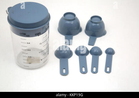 Measuring Cup and Spoons Stock Photo