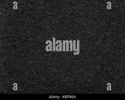 Black cashmere wool sweater knitted fabric texture Stock Photo