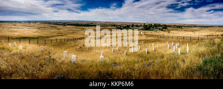 Last Stand Hill - Battle of the Little Bighorn, Montana Stock Photo