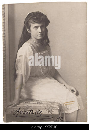 Anastasia Romanov. Portrait of the youngest daughter of Tsar Nicholas