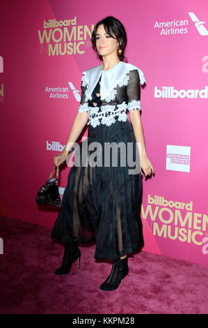 Camila Cabello (Fifth Harmony) attends Billboard Women in Music 2017 at The Ray Dolby Ballroom at Hollywood & Highland Center on November 30, 2017 in Hollywood, California. Stock Photo