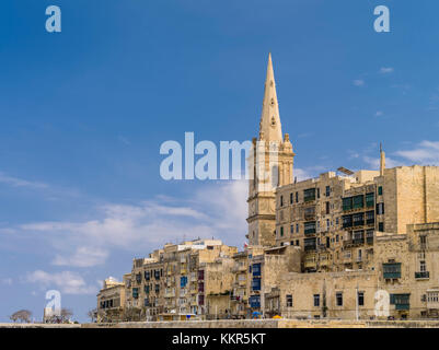 St Pauls Pro Cathedral in Valletta on Malta Stock Photo