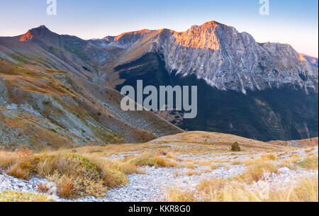 Europe, Italy,Marche , Macerata district. Sibillini national park Stock Photo