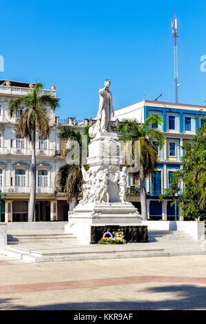 A statue of Jose Marti in Havana in the parque central Stock Photo